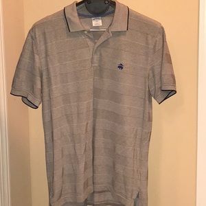 Brooks Brothers Performance Polo Sz Large Grey